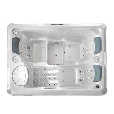 중국 E-361S America Imported Aristetch Acrylic Outdoor Whirlpool Jacuzzzi Bath Tub for 3 Persons 판매용