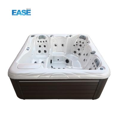 China White Marble 1300L Outdoor Spa Hot Tub Acrylic Spa Bathtubs Whirlpool Balboa System for sale