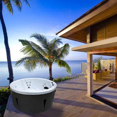 China Round Hotel Whirlpool Massage Bathtub Hot Spring Spa Outdoor Hot Tubs for sale
