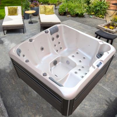 China Outdoor Acrylic Hot Tub Whirlpool Massage Bathtub With Bluetooth Sound System for sale