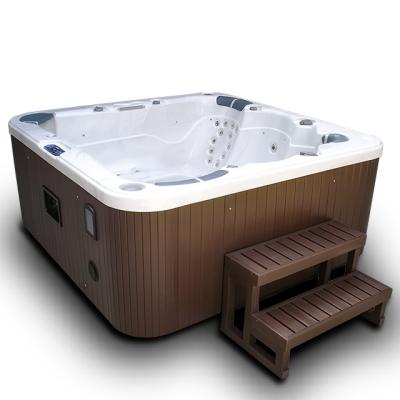 China Indoor Outdoor Acrylic Hot Spring Spa Hot Tub Hotel Massage Bathtub for sale