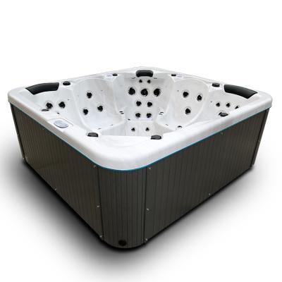 China Lux Large Size Spa Hot Tub 124 Massage Jets Outdoor Whirlpool Bathtub for sale