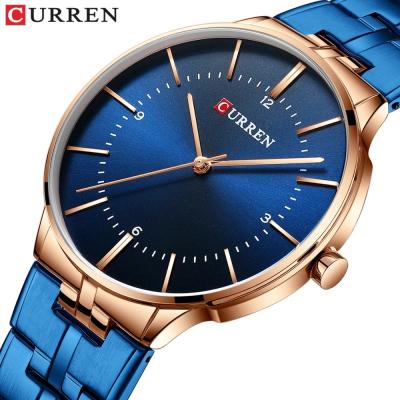 China CURREN Relogio Men Watches Fashion Blue Man Watch 2022 Luxury Brand Waterproof Quartz Analog Wrist Watch Men Reloj Hombre for sale