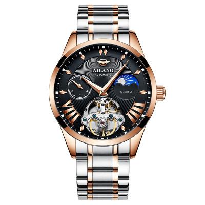 China YD new product listing waterproof men's sports mechanical watch hollow men's watch for sale