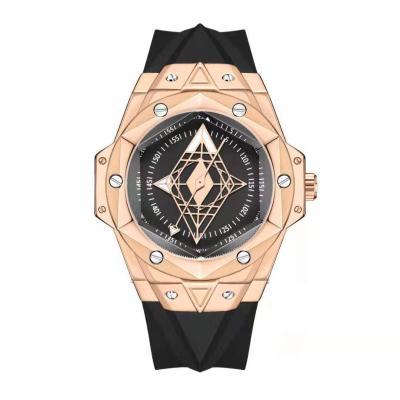 China Drop Waterproof Luxury Luminous Quartz Watch Alloy Case Silicone Strap Watch Men's Quartz Watch for sale