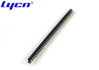 China 2.54mm Pitch Double Row Pin Header Connector Current Rating 3.0A à venda