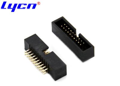 China 2.54mm Double Row Header Connector DIP 180 Degree For PCB Board End en venta