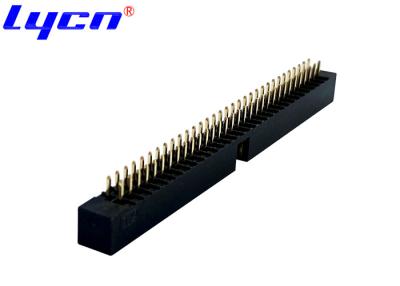China 1.27mm Communication Box Header Connector DIP Black For PCB Board for sale