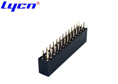 China 2.00 mm Female Through Hole Pin Header Connector Dual Row LCP Material for sale