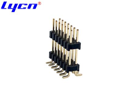 China Male Dual Row Pin Header 2mm Pitch Connector SMT Style 500V AC / DC for sale