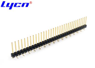 China 2Pin-80Pin 2mm Pitch Pin Header Connector Female Double Row Black PA6T for sale
