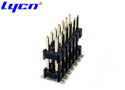 중국 3.0AMP 직각 PCB 헤더 2.54Mm 피치 연결기 단일 열 판매용