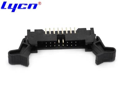 China Right Angle Male IDC Connector 2.0mm Straight Ejector Latch Header for sale