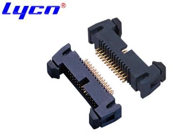 China DIP 180 Degree Ejector Header 1.27mm Spacing Plastic Horn Pin Connector for sale