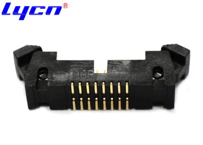 China Short Latch 16 Pin DIP Header Ejector Connector SMT Type 1.27mm Pitch for sale