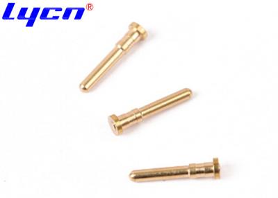 China OEM Gold Plated Connector Pins / Brass Electrical Pin For Waterproof Phone for sale