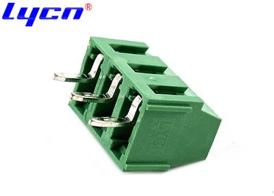 China Green 3.81 mm PCB Screw Terminal Block 300V PA66 UL94V-0 Insulator for sale
