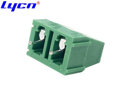 China Green Electrical PCB Terminal Block 300V 7.5mm Pitch 2P Straight for sale