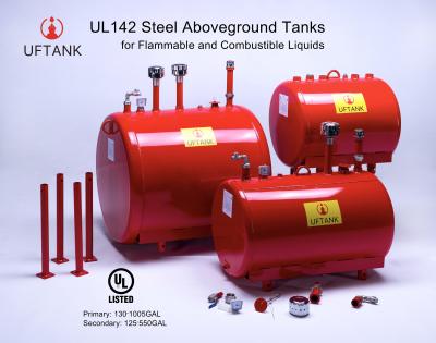 China Depósitos de gasolina diesel sobre el suelo de acero de la UL 142 para los líquidos combustibles inflamables en venta