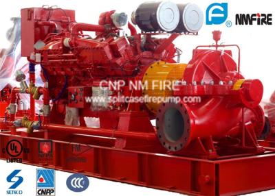 China Horizontal Diesel Engine Driven Fire Pump Centrifugal 1500GPM 172.1kw Max Shaft Power for sale