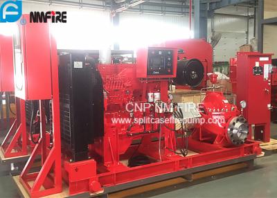 China UL/FM  Listed Diesel Engine Drive Fire Pump With 1500usgpm @ 102m Horizontal Split case Pump for sale