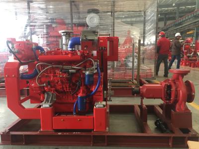China Diesel Engine Single Stage End Suction Centrifugal Pump For Fire Fighting 400usgpm for sale