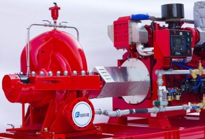 China High Capacity Diesel Fire Fighting Pumps / Stable Red Fire Jockey Pump for sale