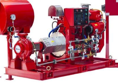 China 2000GPM 140PSI INDUSTRIAL DIESEL ENGINE DRIVEN FIRE PUMP  UL/FM END SUCTION PUMP SET for sale