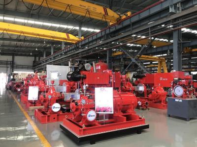 China Red Fire Fighting Pump Set  Diesel engine Fire Fighting Water Pump 500 gpm 130 psi for sale