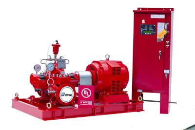 Chine L'UL Fm a approuvé la pompe centrifuge 91M3/H 134m de pompe à pompes à incendie/eau d'hôpital de cas actionné par moteur électrique de fente à vendre