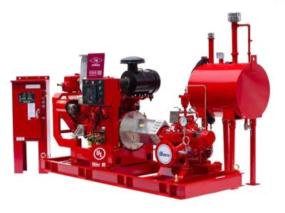 China Multistage 1000GPM @ 130PSI Diesel Engine Drive Fire Pump With Horizontal Split case Fire Pump NFPA20/UL/FM Listed for sale