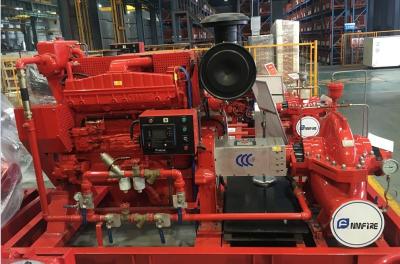 China Kundengebundene Dieselfeuerlöschbrause pumpt,/rote HochdruckFeuerlöschpumpen zu verkaufen