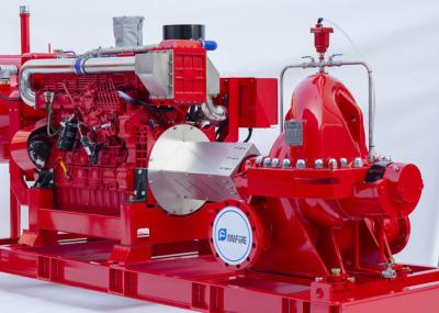 China NM Fire Two stage fire pump Horizontal Split Case UL / FM Certified Diesel Engine Driven for sale