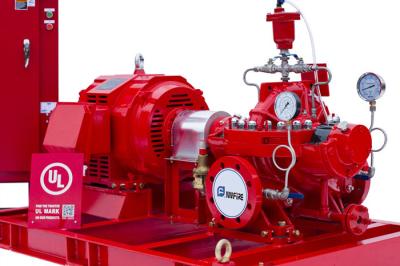 Chine NFPA 20 l'UL actionnée par moteur électrique de pompe à incendie que de 500 gal/mn a énuméré FM a approuvé avec la haute pression à vendre