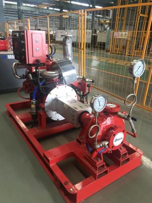 China Red Diesel Engine Driven Fire Water Pump , Shipyards Fire Protection Jockey Pump for sale