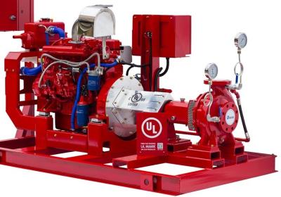China 500 GPM End Suction Fire Pump , High Strength Diesel Fire Water Pump 116 PSI for sale