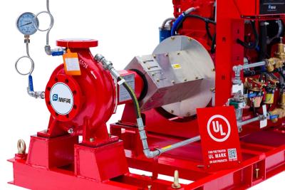 China UL & FM DIESEL DRIVEN FIRE WATER PUMPS END SUCTION PUMP WITH CONTROLLER for sale