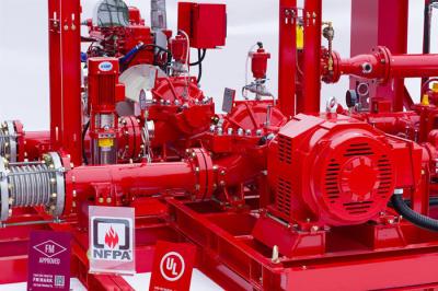 China Horizontal Centrifugal Split Case Fire Pump Set 1000 Gpm With Engine , Low Noise for sale