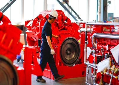 Китай Нидерландский первоначальный двигатель дизеля пожарного насоса ДеМаас, быстрый ход двигателя дизеля огня продается
