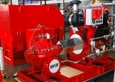 China Horizontal Split Case Fire Pump Set Driven by De Maas  Fire Diesel Engine FM Approved for sale