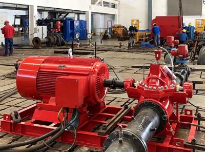 China NM Fire UL / FM  500 GPM Electric End Suction Fire Pump with Eaton Control Panel for sale
