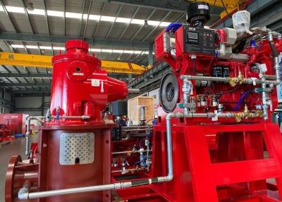 China Motorgetriebene vertikale Turbinen-Dieselpumpe mit 3500 US GPM für Meerwasser zu verkaufen