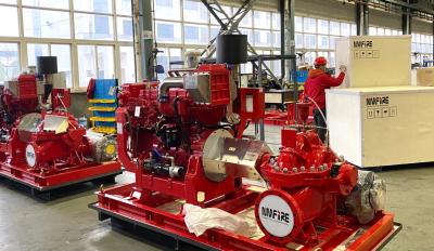 China Dieselmotor-Spalten-Fall-Kreiselpumpe 2000GPM 1470RPM für die Feuerbekämpfung zu verkaufen