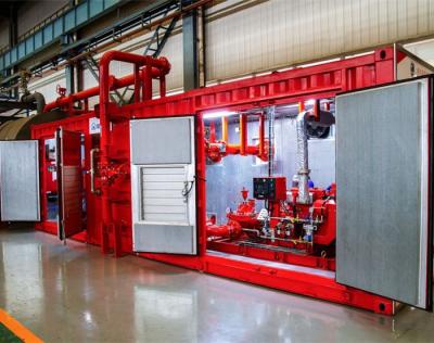 China UL FM Approved Skid Mounted Fire Pump Containerized Package for sale