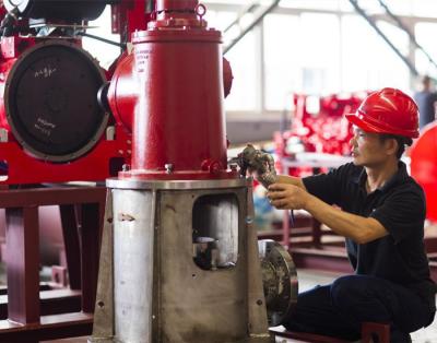Китай Пожарный насос турбины вала большого этапа подачи 4 вертикальный, насос глубокой скважины 4500 Усгпм продается