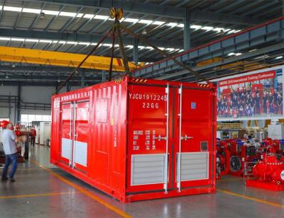 Китай Красный скид 250ГПМ установил пакет пожарного насоса с электрическим/двигателем дизеля продается