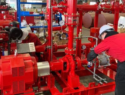 China Ductile Cast Iron Fire Fighting Pump System 1500GPM@160PSI High Precision for sale