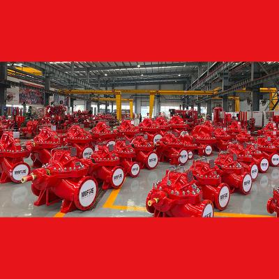 China 750GPM 108PSI Split Case Fire Pump Automatic Transfer Switch Diesel Engine Electrical Motor Fire Pump UL FM NFPA20 for sale
