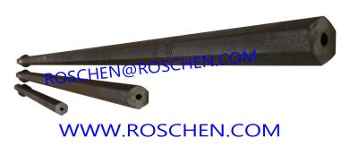 China Mining Hexagonal Hollow Steel Tapered Drill Rod 11 Degree 610mm - 8000mm Length for sale