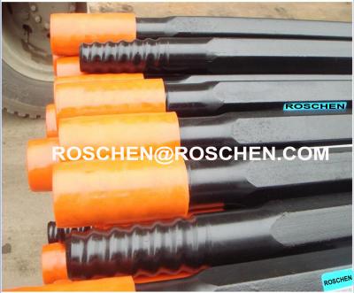China R38 T38 T45 T51 Standard Type rock drill rods , Tungsten Carbide steel drill pipe for sale